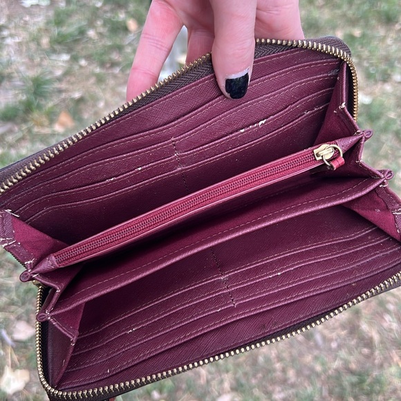 Fossil zip envelope wallet leather - Picture 6 of 7